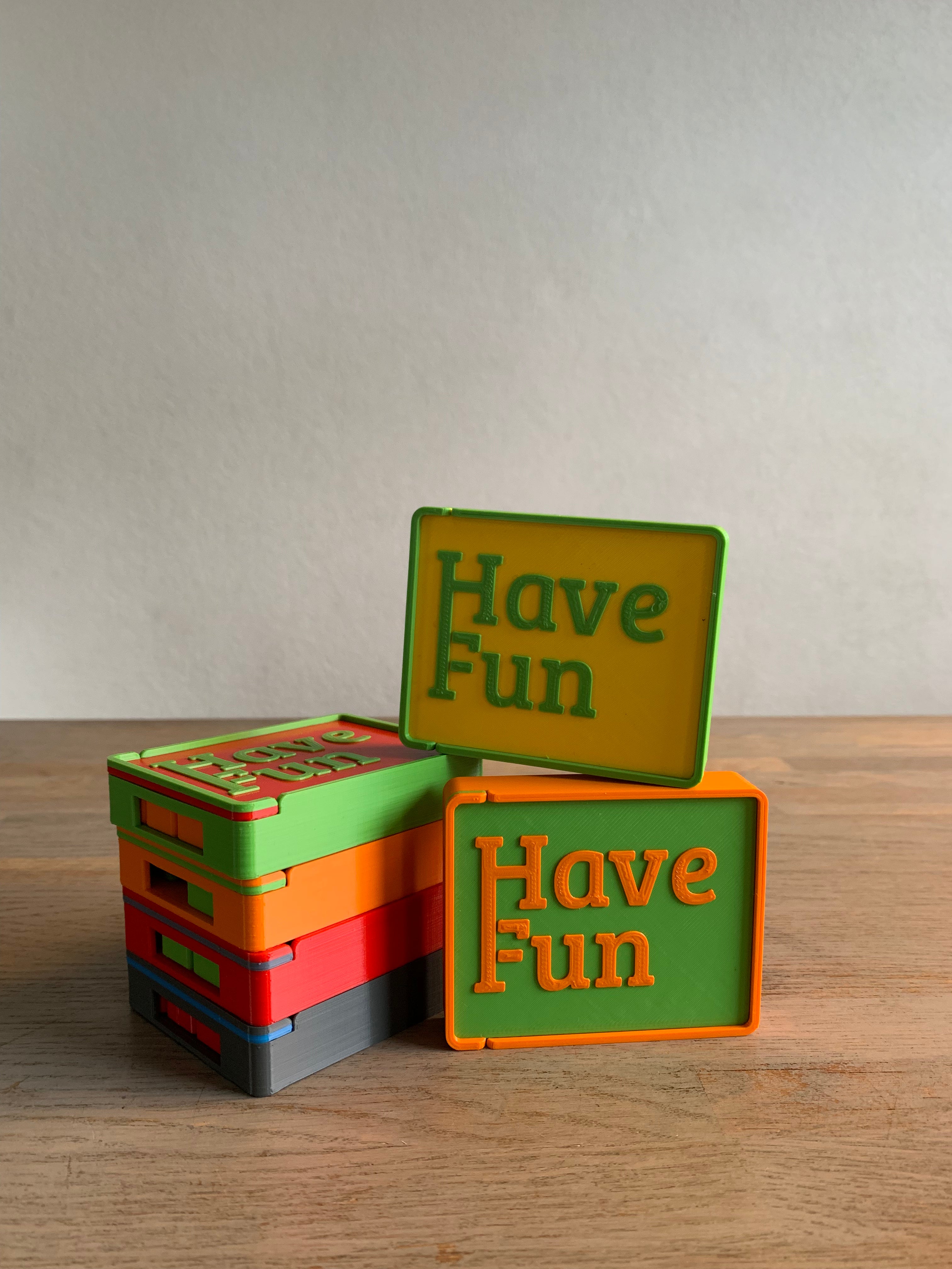 Schuifpuzzelspel "Have fun"